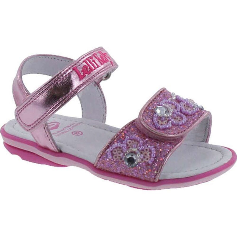 Lelli Kelly Kids LK1401 Pink Glitter ToddlerG sandals 25 NEW